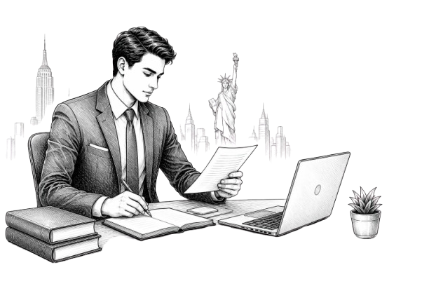 Visa Consultant Globe Sketch